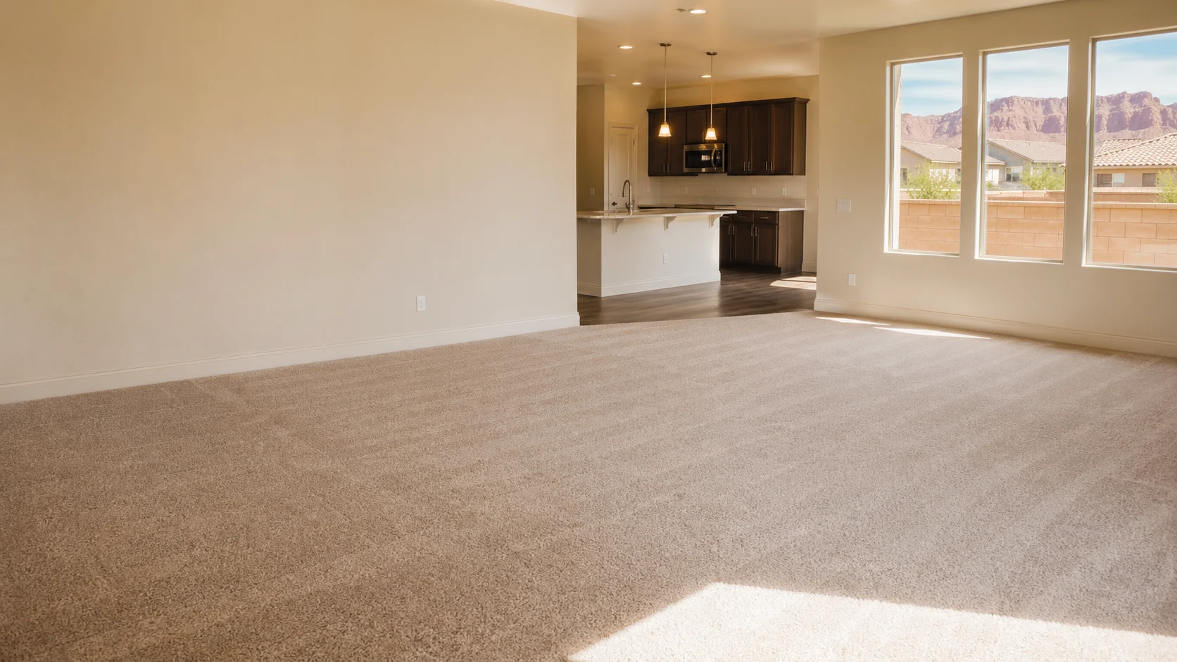 Clean empty St. George rental home after move-out cleaning