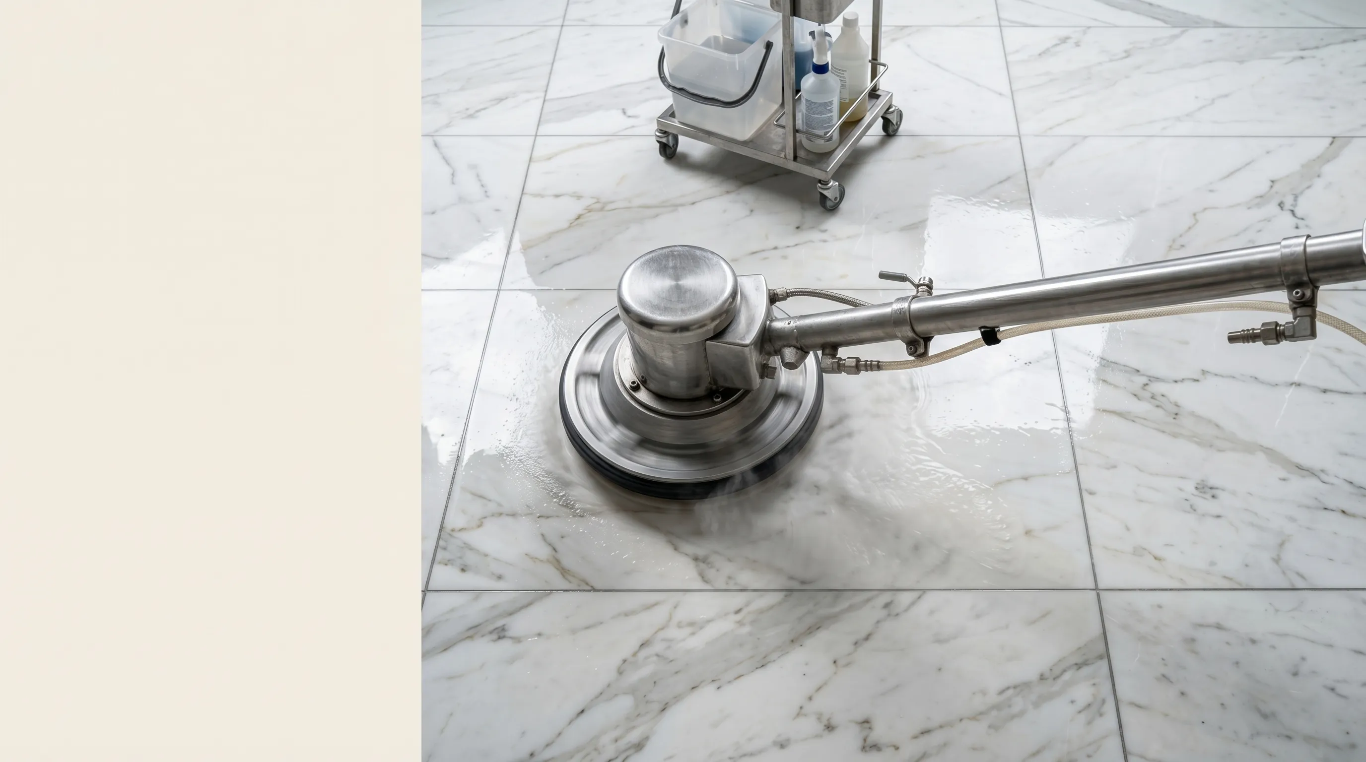 Polished natural stone floor in a Southern Utah home